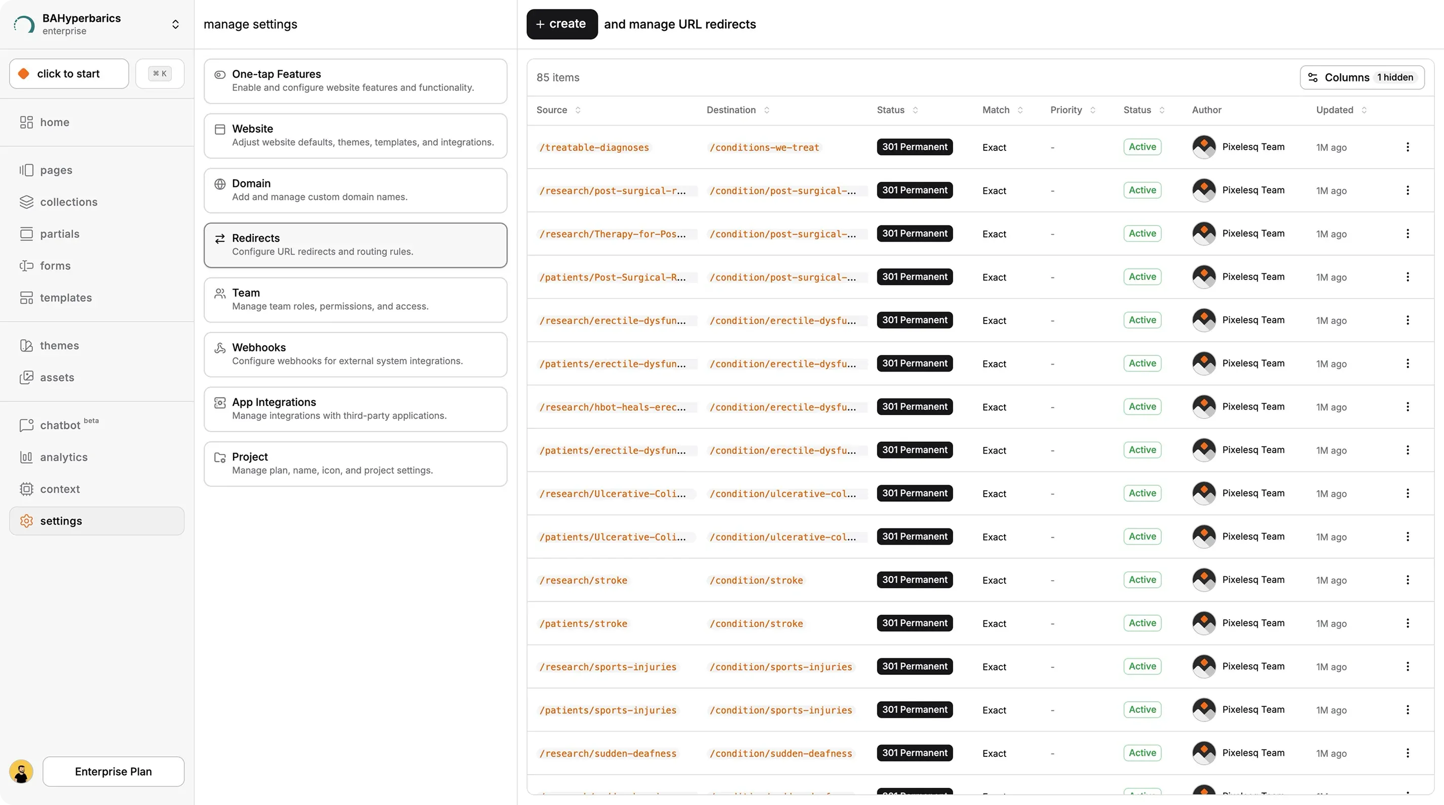 How to Set Up URL Redirects (301 and 302) in Pixelesq