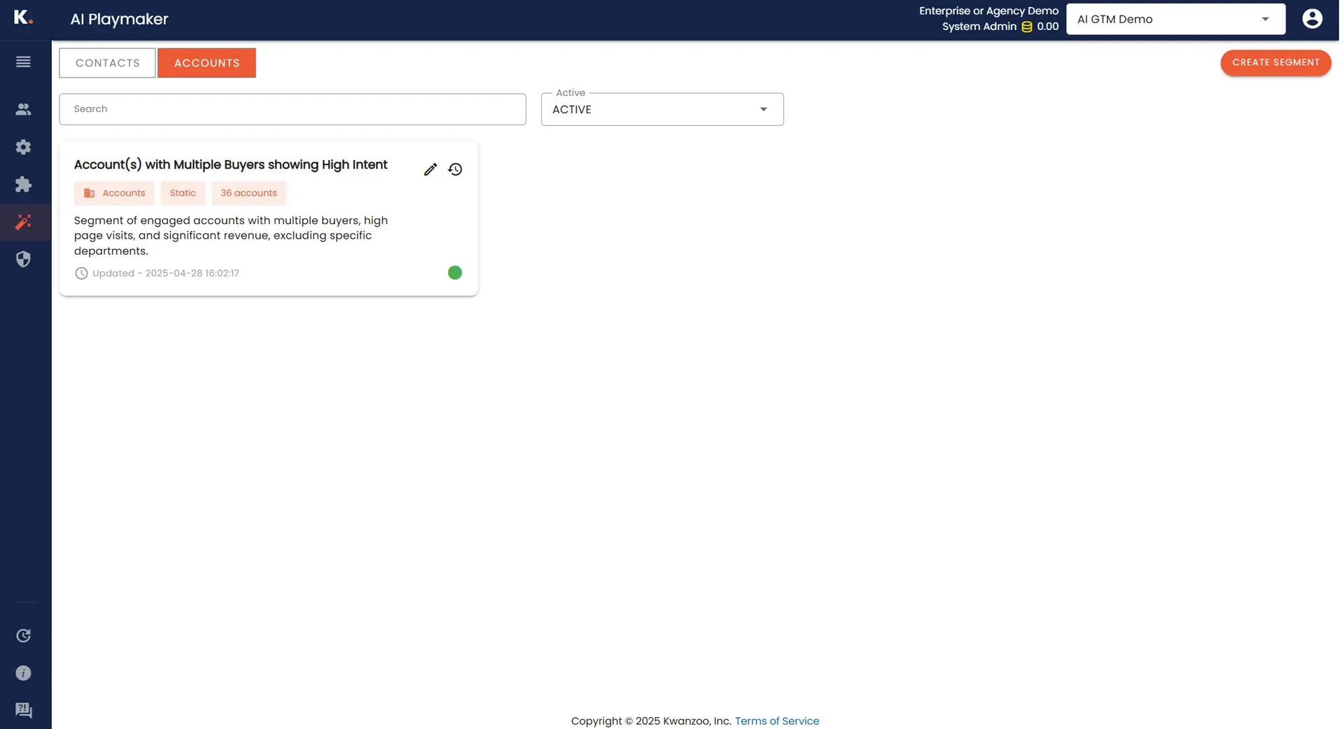 Signal-Based Segmentation with Dynamic Updates